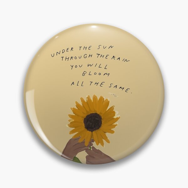 Item preview, Bloom quote - Sunflower and African American Black Woman Art designed and sold by morgansgoods.