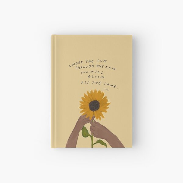 Item preview, Bloom quote - Sunflower and African American Black Woman Art designed and sold by morgansgoods.