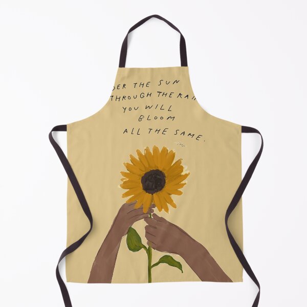 Item preview, Bloom quote - Sunflower and African American Black Woman Art designed and sold by morgansgoods.