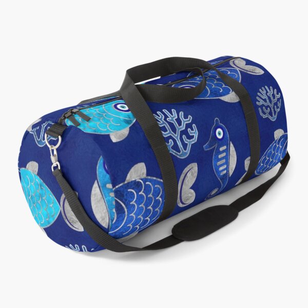Item preview, Fish and Seahorse Evil Eye Pattern designed and sold by k9printart.