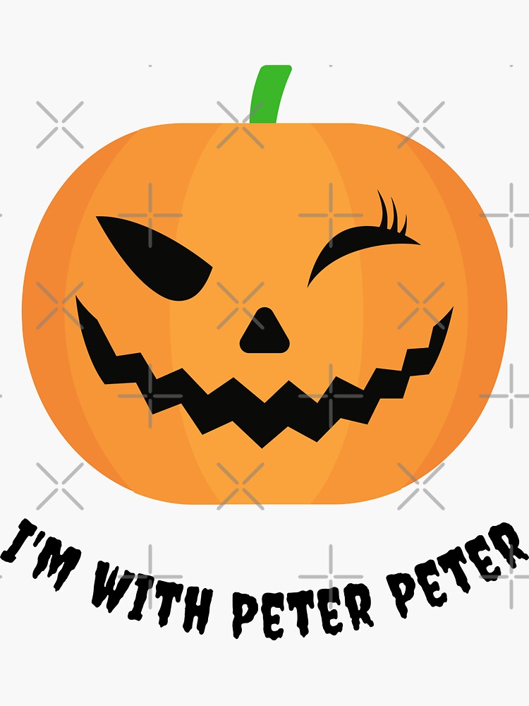 Womens Naughty Im With Peter Wink Pumpkin Matching Couple Halloween T-Shirt Womens Naughty Im With Peter Wink Pumpkin Matching Couple Halloween T-Shirt