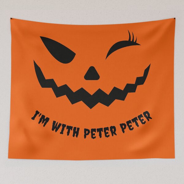 Item preview, I'm with Peter Peter, Halloween Winking Pumpkin Funny Design designed and sold by subtleday.