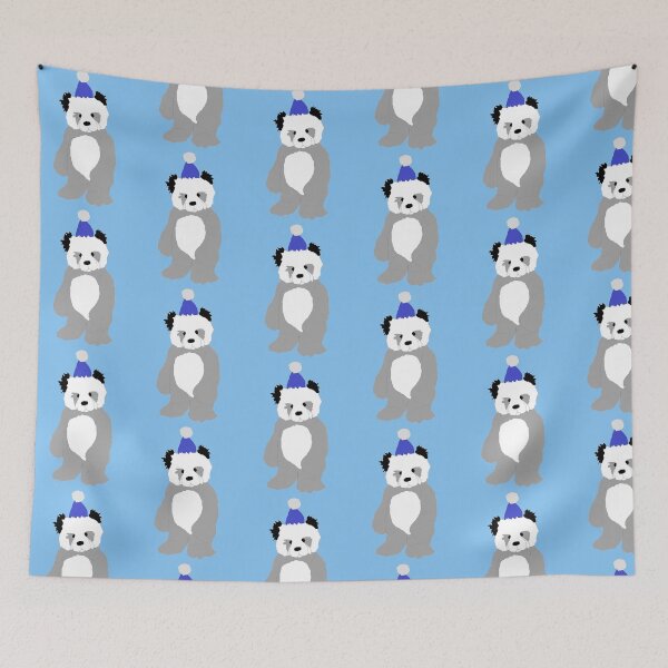 Item preview, Winter Panda Grid Print designed and sold by RevolutionInPaint.