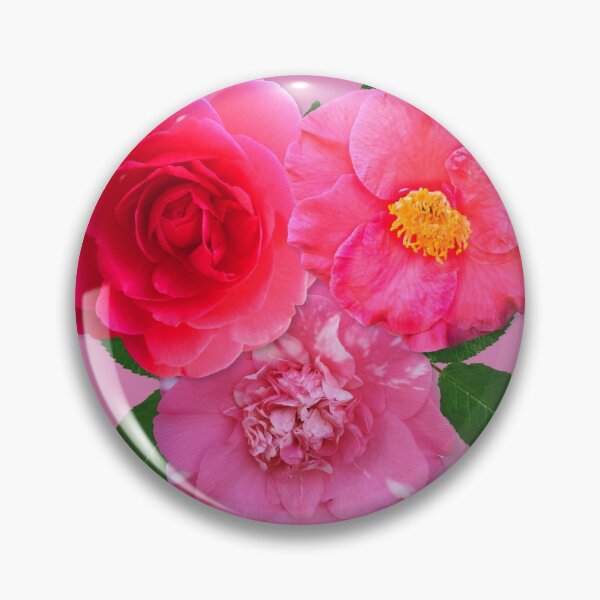 Item preview, Pink Camellia flower scarf and borders designed and sold by SueKnox.