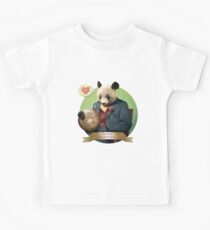 Wise Panda: Love Makes the World Go Around! Kids Tee