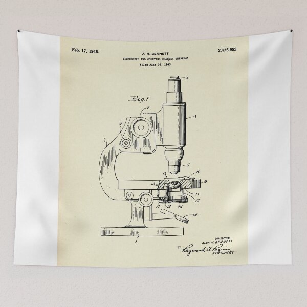 Item preview, Microscope and Counting Chamber Therefor-1948 designed and sold by paulrommer.