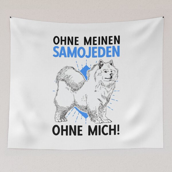 Item preview, Samoyed without me Samoyed Spitz sled dog designed and sold by madgrfx.