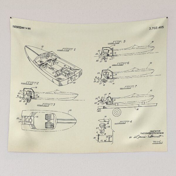 Item preview, Wooden Boat  Outboard Motorboat with Inboard Mount-1972 designed and sold by paulrommer.