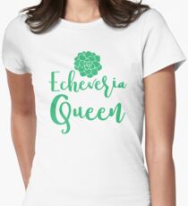 Echeveria Queen (succulent) Women's Fitted T-Shirt