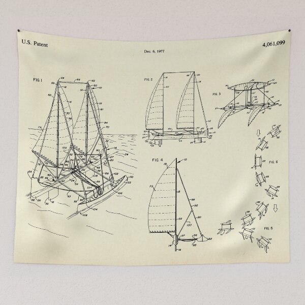 Item preview, Outrigger Sailboat-1977 designed and sold by paulrommer.