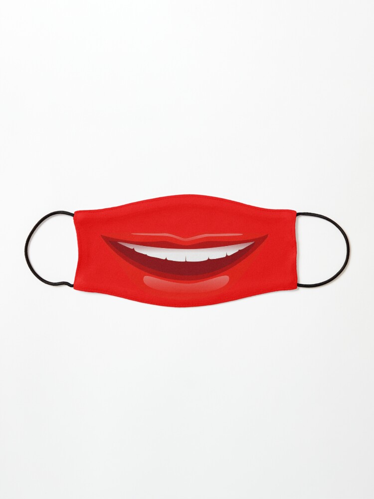 red smile mask