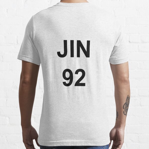 BTS Jin 92: Logo - Bts Jin - Baseball T-Shirt