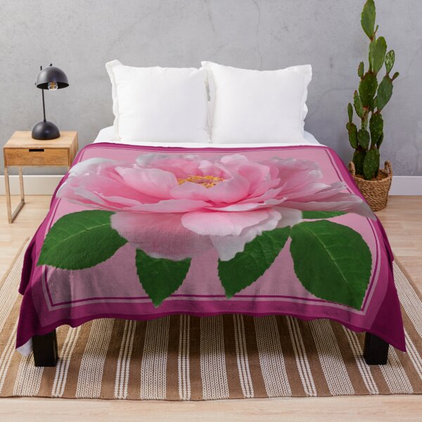 Artikelvorschau, Rosa Pfingstrose mit Pollen und rosa Rändern entworfen und verkauft von SueKnox.