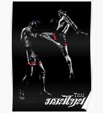 Muay Thai Kickboxing style Poster
