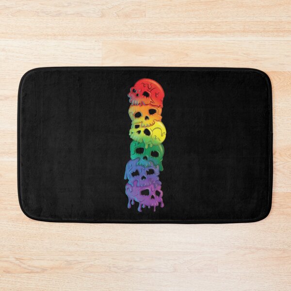 Item preview, Gay Pride Flag Rainbow Skulls LGBT  designed and sold by Irene Koh.