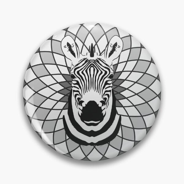 Item preview, Zebra In Mandala, Black And White Mandala Art,  designed and sold by AuroCreatives.