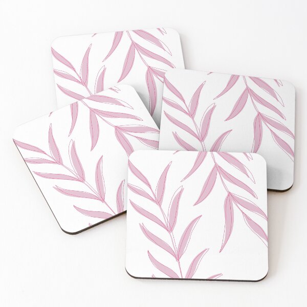 Item preview, "cute bohemian minimalist pink leaves" designed and sold by tudoo.
