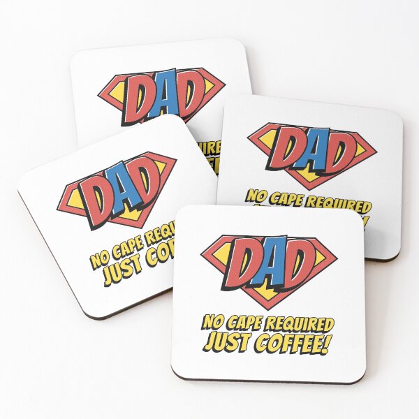 Item preview, Dad No Cape Required Just Coffee designed and sold by GlitterState.