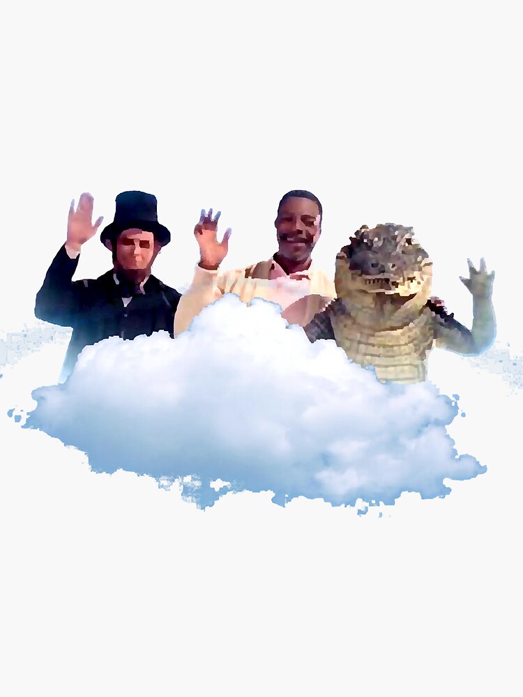 "Happy Gilmore Abe, Chubbs and Alligator " Sticker for Sale by