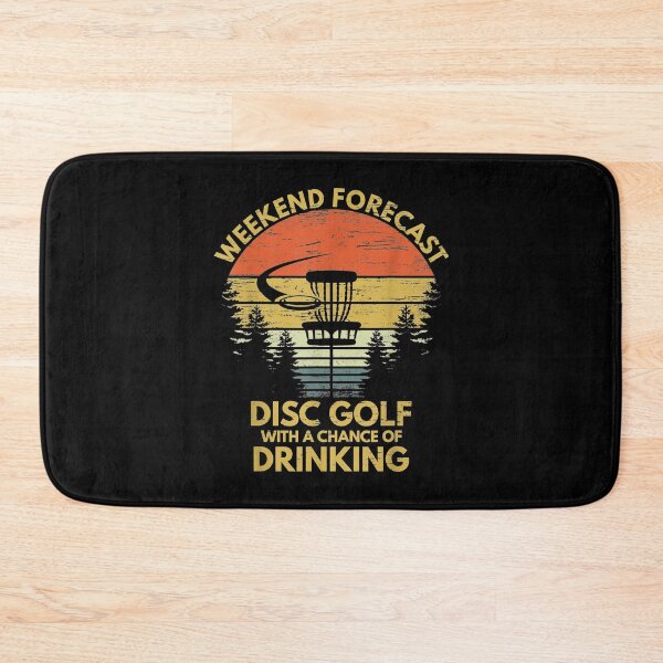 Item preview, Weeked Forecast Disc Golf With A Chance Of Drinking Funny Disc Golf Dad Lover Vintage Father's Day Gift designed and sold by Theobsessed01.