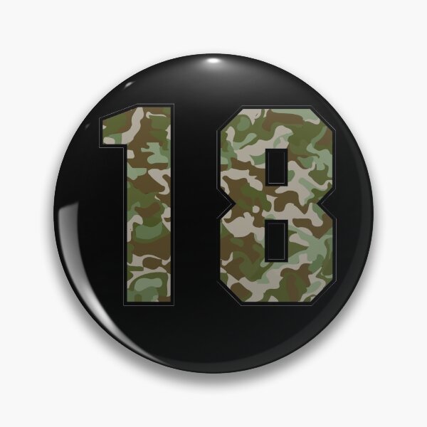 Item preview, Army Camouflage Number eighteen Soldiers Lucky Number 18 designed and sold by Urosek.