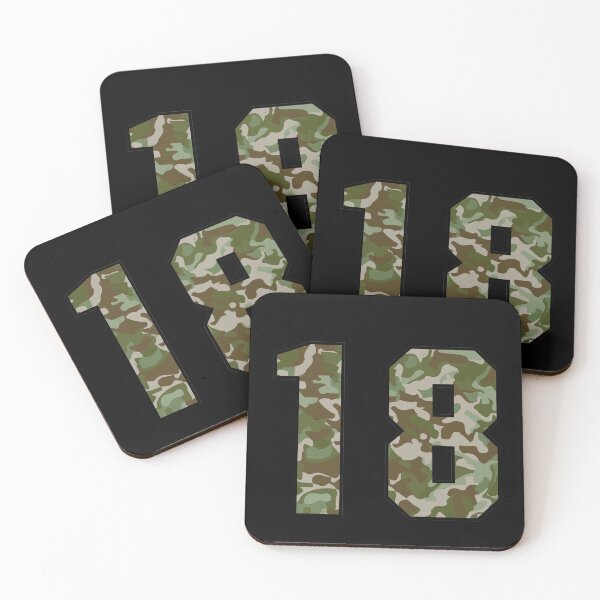 Item preview, Army Camouflage Number eighteen Soldiers Lucky Number 18 designed and sold by Urosek.
