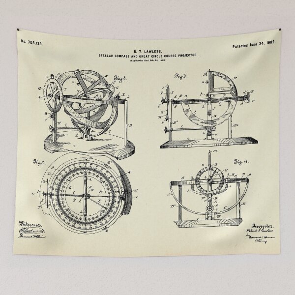Item preview, Stellar Compass and Great Circle Course Projector-1902 designed and sold by paulrommer.
