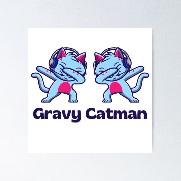 Item preview, Gravycatman Gamer Sticker designed and sold by isurudinushaper.