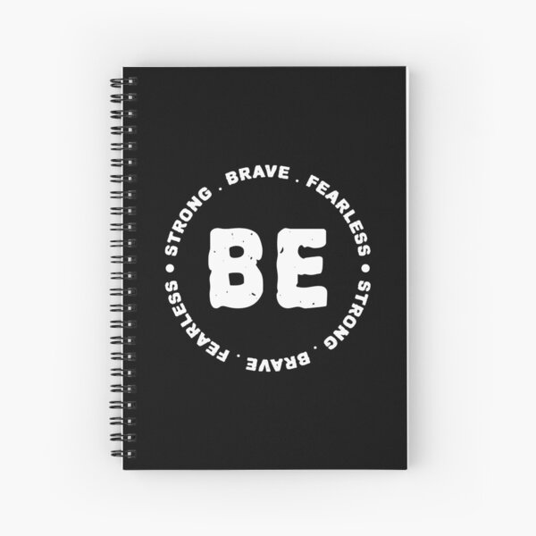 Be Strong Be Brave Be Fearless - Motivational Quotes - Silver