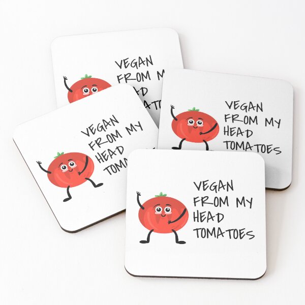 Item preview, VEGAN FROM MY HEAD TOMATOES designed and sold by MIKE'S PRINT ON DEMAND.