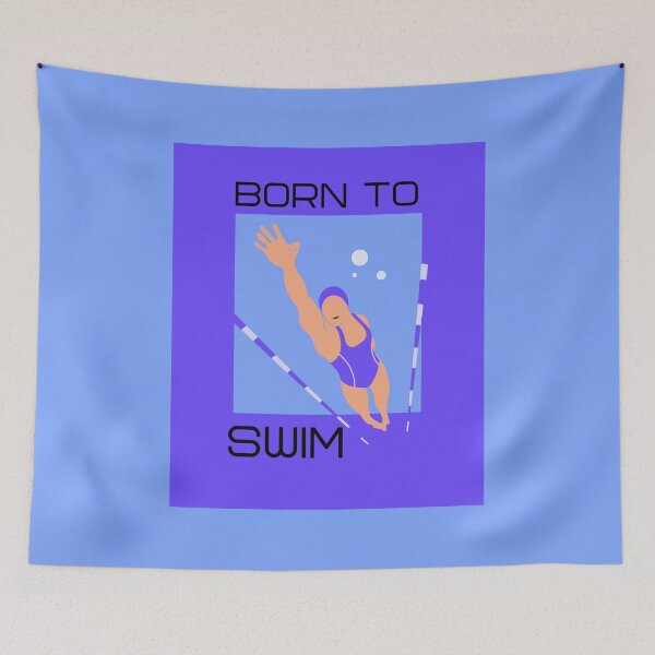 Item preview, Born to Swim designed and sold by Rozlar.