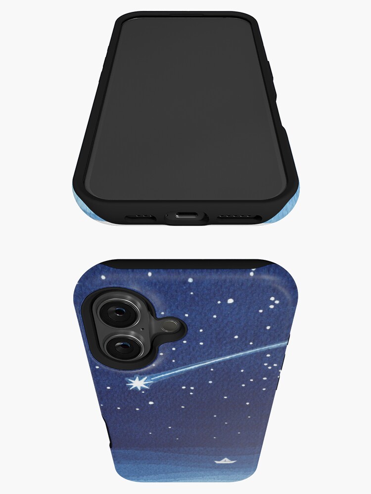 Thumbnail 3 von 4, iPhone-Hülle, Sternschnuppe, Sternschnuppe, Segelboot, Ozeanwellen, blaues Meer designt und verkauft von VApinx.