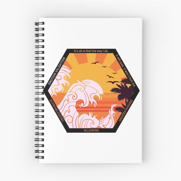 Item preview, Emotion Regulation DBT skills practice: Emotion Validation. The Hexagon Collection, the strongest shape symbolizing strength and wisdom, the shape chosen by wise bees. designed and sold by Orianah.