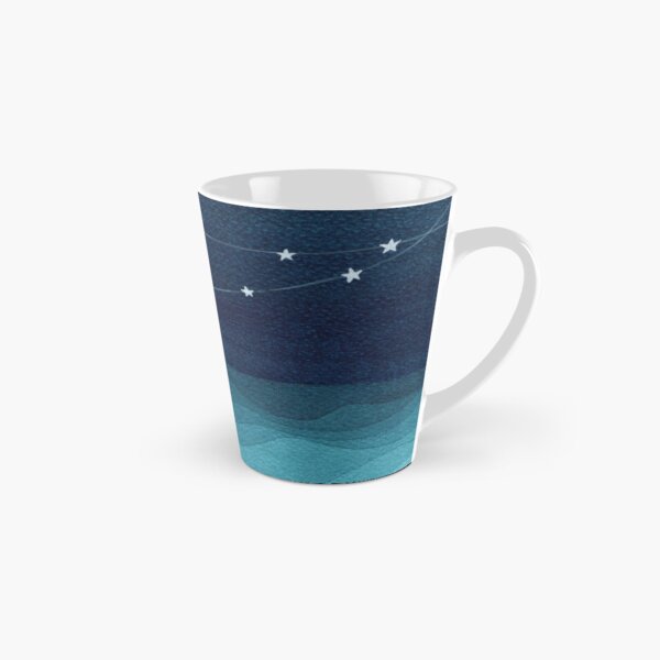 Garland of stars, teal ocean Tall Mug