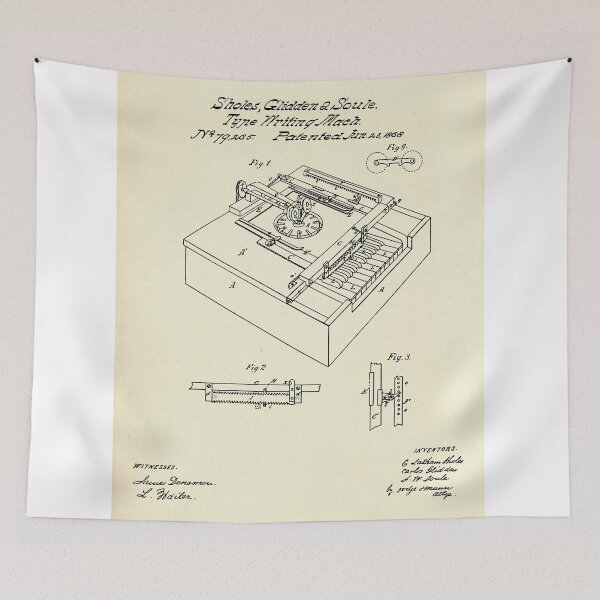Item preview, Type Writing Machine-1868 designed and sold by paulrommer.