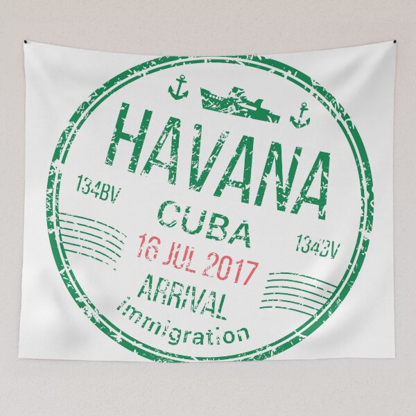 Item preview, Havana Cuba Stamp Post designed and sold by TheFuturistic.