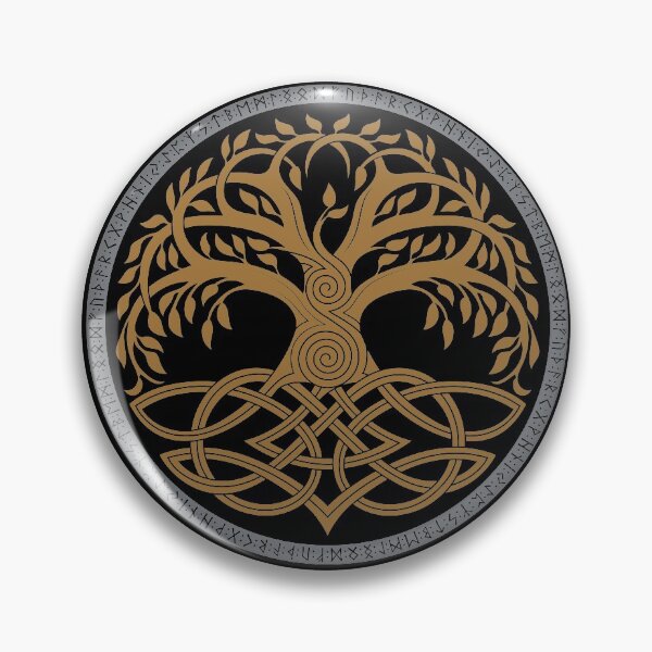 Item preview, Yggdrasil Tree of Life Norse Viking Pagan Futhark Runes designed and sold by BluePagan.