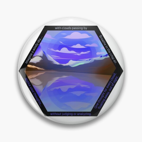 Item preview, Mindfulness. The Hexagon Collection, the strongest shape symbolizing strength and wisdom, the shape chosen by wise bees. designed and sold by Orianah.
