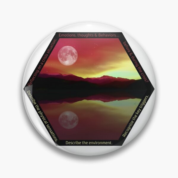Item preview, Distress Tolerance DBT skills practice: Reflecting on Triggers of Distress. The Hexagon Collection, the strongest shape symbolizing strength and wisdom, the shape chosen by wise bees. designed and sold by Orianah.
