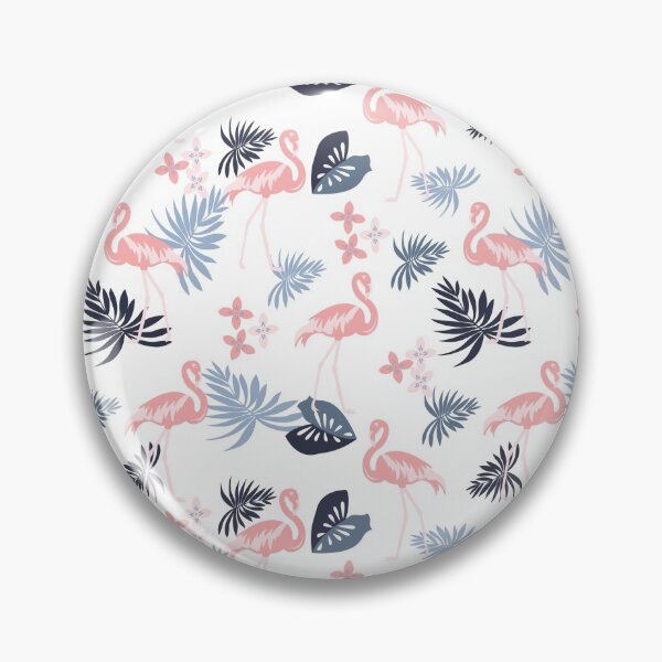 Item preview, Tropical pink and blue leaf pattern designed and sold by Arne Smet.