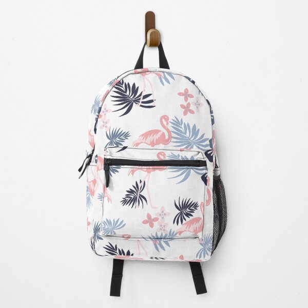 Item preview, Tropical pink and blue leaf pattern designed and sold by Arne Smet.