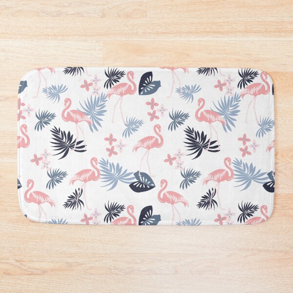 Item preview, Tropical pink and blue leaf pattern designed and sold by Arne Smet.