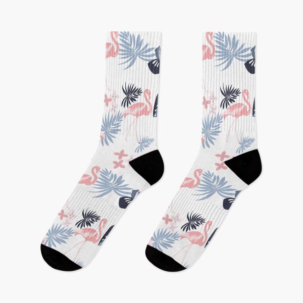 Item preview, Tropical pink and blue leaf pattern designed and sold by Arne Smet.