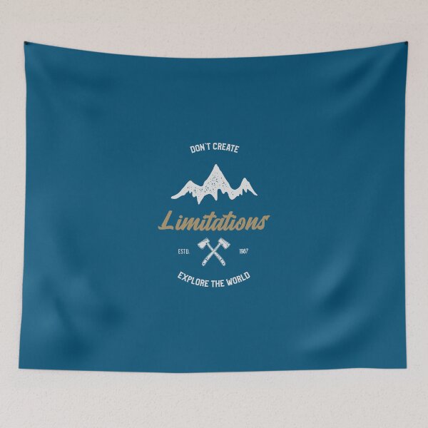 Item preview, No Limitations | Explore The World | Travel | Adventure | Hiking designed and sold by Safdar Ahmed.