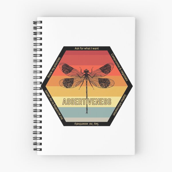 Item preview, Interpersonal Effectiveness DBT skills practice: Assertiveness Skills. The Hexagon Collection, the strongest shape symbolizing strength and wisdom, the shape chosen by wise bees. designed and sold by Orianah.