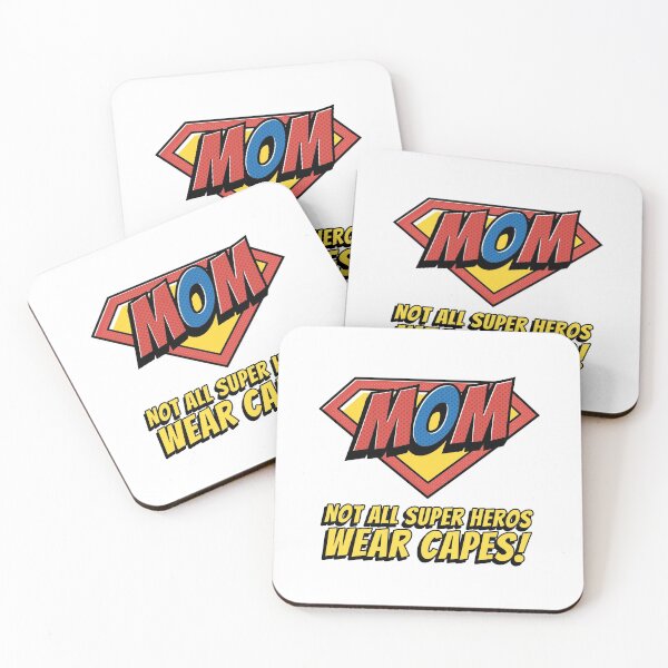 Item preview, Mom Not All Super Heros Wear Capes designed and sold by GlitterState.