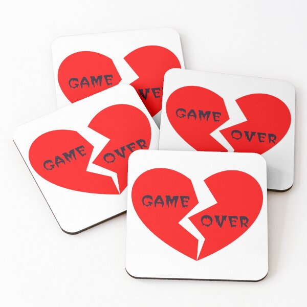 Item preview, Game Over Broken Heart designed and sold by SerpentSkyArts.