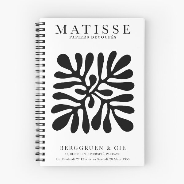 Aperçu de l'œuvre Henri Matisse Fleur Noire, Papier Decoupes Art Couleurs Noires, Matisse Cutout's créée et vendue par re-make-.