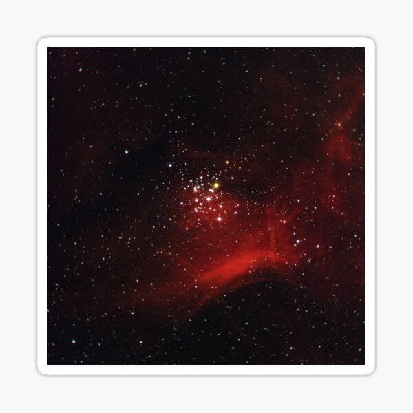 Star cluster NGC 3293 (astronomical background) Sticker