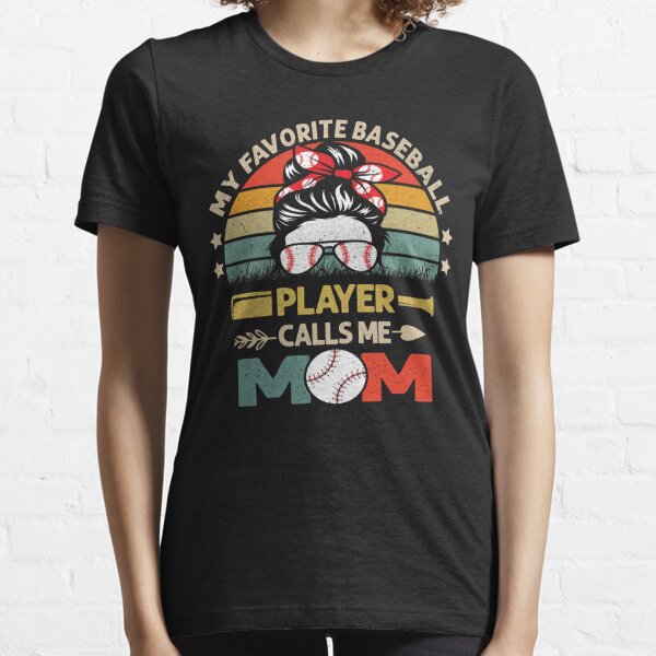 My Favorite Pitcher Calls Me Mom Baseball Cute Funny T-Shirt